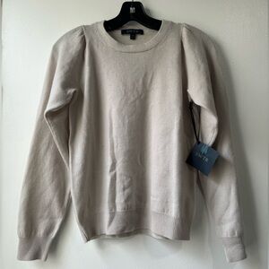 SWTR Puffer Sleeves Wool Cashmere Blend Sweater Size XS